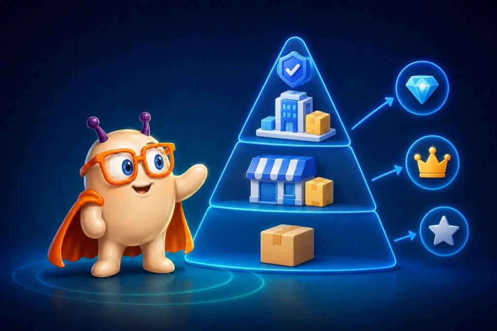 De drie niveaus van inkoop voor sellers