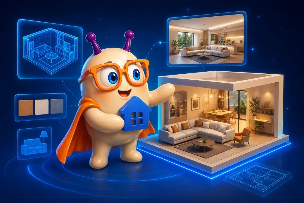 Interieur 3D impressies, ruimtes die je direct begrijpt