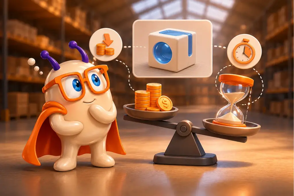 Kosten en doorlooptijd van een product render