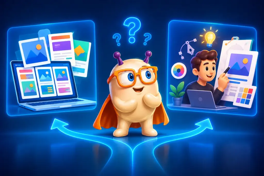 Zelf ontwerpen met templates of een ontwerper inschakelen